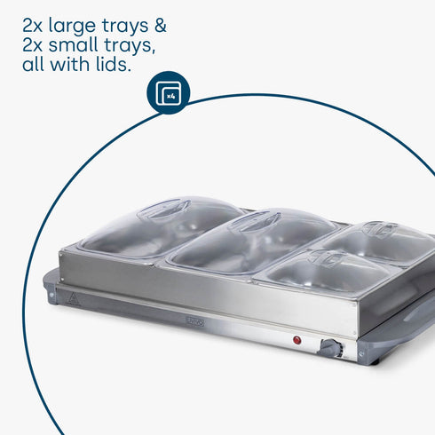 Buffet Server & Plate Warmer - 4 Tray